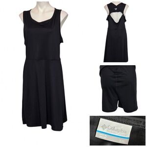 Columbia PFG Freezer III Dress Black Sleeveless Open Back Cutout XXL XK8386